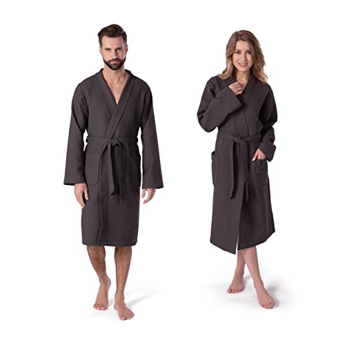 Möve Unisex Homewear Kimono, Graphite, L EU Möve Unisex Homewear Kimono, Graphite, L EU von Möve