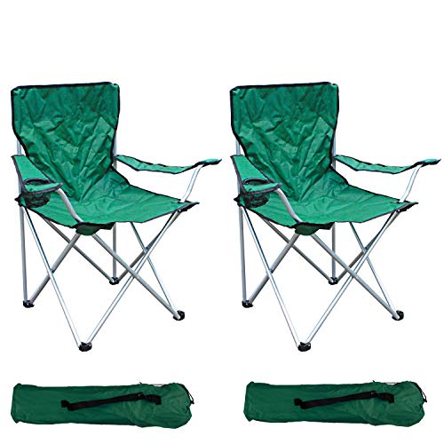 2-er Set Anglersessel Campingstuhl Faltstuhl Angelsessel Angelstuhl Regiestuhl Grün mit Getränkehalter und Tasche belastbar bis 120kg 2-er Set Anglersessel Campingstuhl Faltstuhl Angelsessel Angelstuhl Regiestuhl Grün mit Getränkehalter und Tasche belastbar bis 120kg von Mojawo