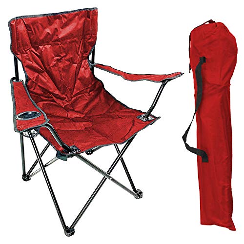 Anglersessel Campingstuhl Faltstuhl Anglerstuhl Regiestuhl Rot mit Getränkehalter und Tasche Anglersessel Campingstuhl Faltstuhl Anglerstuhl Regiestuhl Rot mit Getränkehalter und Tasche von Mojawo