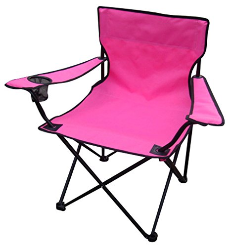 Anglersessel Campingstuhl Faltstuhl Anglerstuhl Regiestuhl mit Getränkehalter und Tasche, Farben Anglerstühle:Pink von Mojawo