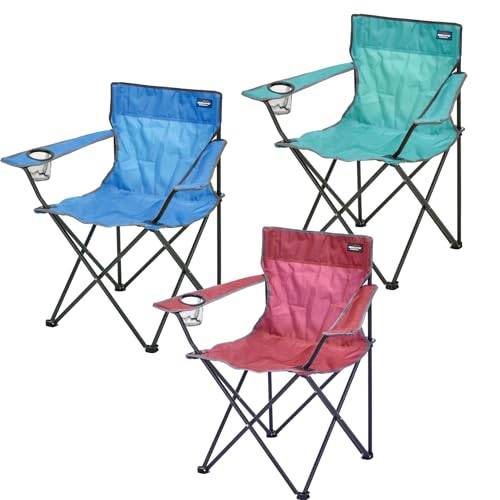 Anglersessel Campingstuhl Faltstuhl Anglerstuhl Regiestuhl mit Getränkehalter und Tasche Campingsessel klappbar, Farben:Blau Anglersessel Campingstuhl Faltstuhl Anglerstuhl Regiestuhl mit Getränkehalter und Tasche Campingsessel klappbar, Farben:Blau von Mojawo