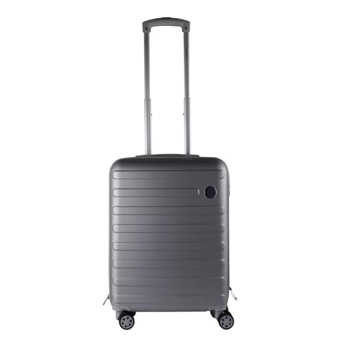 Bordgepäck Bordcase Kabinenkoffer Koffer Trolley Handgepäck Teleskop Hartschale Rollen ABS Ultraleicht, Farben:Silber Bordgepäck Bordcase Kabinenkoffer Koffer Trolley Handgepäck Teleskop Hartschale Rollen ABS Ultraleicht, Farben:Silber von Mojawo