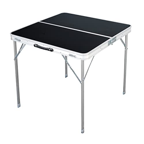 XL Aluminium Campingtisch schwarz oder weiß klappbar mit Tragegriff Alu Verschiedene Maße, Campingtische:Schwarz 80x80x70cm XL Aluminium Campingtisch schwarz oder weiß klappbar mit Tragegriff Alu Verschiedene Maße, Campingtische:Schwarz 80x80x70cm von Mojawo