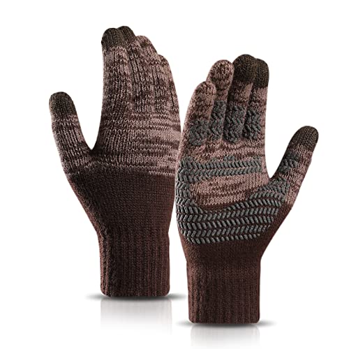 Mokani Winterhandschuhe Herren Winter Thermo Handschuhe Touchscreen Anti-Rutsch Winddicht Elastische Handschuhe zum Autofahren Radfahren Arbeiten Outdoor von Mokani