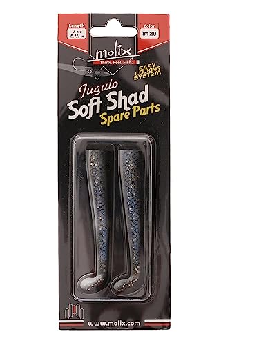 Molix Jugulo Soft Shad 2,75 Zoll, 2 Stück Spare Tail Farbe Sarda von Molix