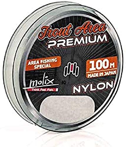 Molix Unisex – Erwachsene Trout Area Premium Nylon Fishing Line, Clear, 4,5 LB ø 0,145 mm von Molix