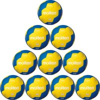 10er Ballpaket molten Handball H00F1800-YB Gr.00 gelb/blau von Molten