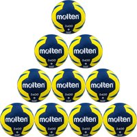 10er Ballpaket molten Handball H3X3400-NB Gr.3 gelb/blau von Molten