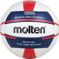 Molten 1500 Beachvolleyball Weiß Blau Rot von Molten