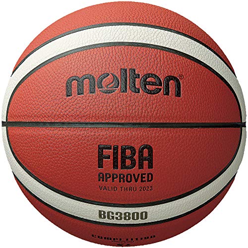 Molten BG3800 Series Indoor/Outdoor Basketball, FIBA genehmigt, Größe 7, zweifarbiges Design, Modell: B7G3800 Molten BG3800 Series Indoor/Outdoor Basketball, FIBA genehmigt, Größe 7, zweifarbiges Design, Modell: B7G3800 von Molten