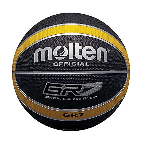 Molten BGR Farbiger Basketball schwarz Black/Yellow Größe 7 Molten BGR Farbiger Basketball schwarz Black/Yellow Größe 7 von Molten