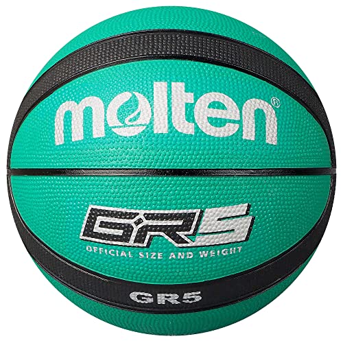 MOLTEN BGR5-GK Basketball, Grün/Schwarz, Gr. 5 von Molten