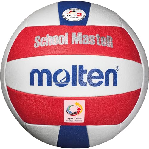 Molten Beachvolleyball-V5B-SM weiß/rot/blau 5 Molten Beachvolleyball-V5B-SM weiß/rot/blau 5 von Molten