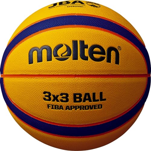 Molten Basketball B33T5000 FIBA 3x3, Gelb/Blau/Orange, 6 von Molten