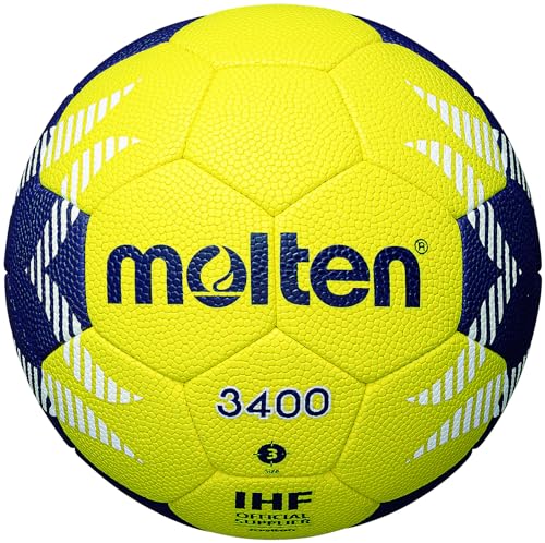 Molten Handball A3400 Nr. 3 Ball H3A3400-YN für Jungen ab Gymnasiasten Molten Handball A3400 Nr. 3 Ball H3A3400-YN für Jungen ab Gymnasiasten von Molten