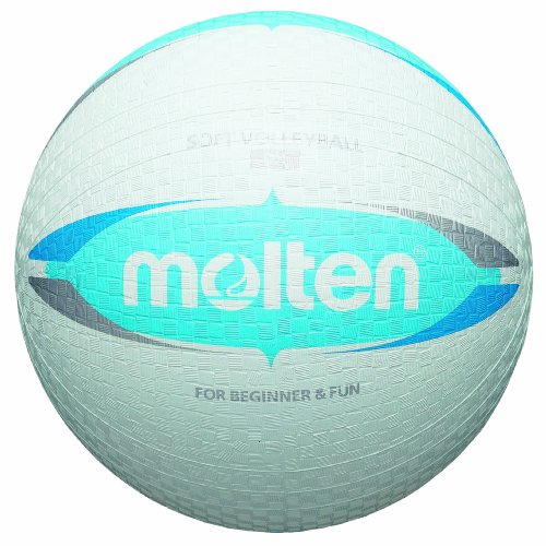 molten Kinder Dodgeball Ball, Weiß/Blau, 155 g, Durchmesser: 200 mm von Molten