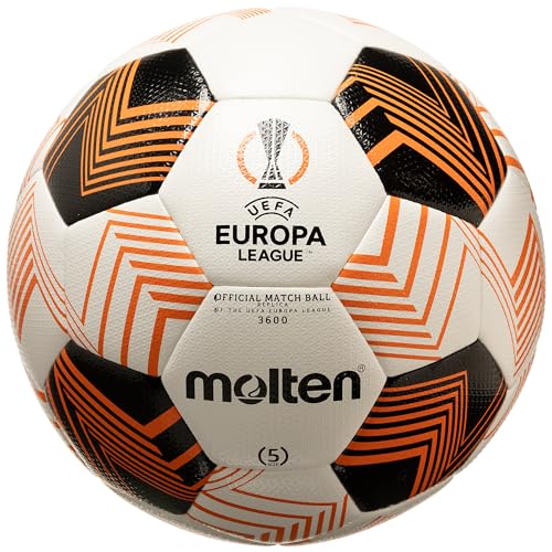 Molten UEFA Europa League 2023/24 Fußball weiß/orange, 5 von Molten