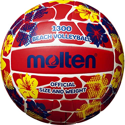 Molten Volleyball-Ball-V5B1300-FR Blumen/rot 5 Molten Volleyball-Ball-V5B1300-FR Blumen/rot 5 von Molten