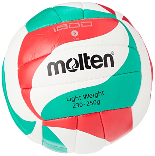 Molten Volleyball aus Kunstleder, handgenäht, Weiß von Molten