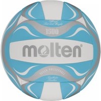 molten Beachvolleyball BV1500-LB weiß/blau von Molten