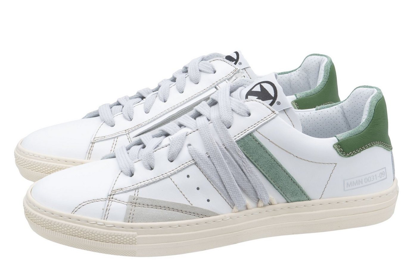 Momino Momino 4270 Sneaker Damen Mädchen Halbschuhe Leder Weiß Grün Sneaker Momino Momino 4270 Sneaker Damen Mädchen Halbschuhe Leder Weiß Grün Sneaker von Momino