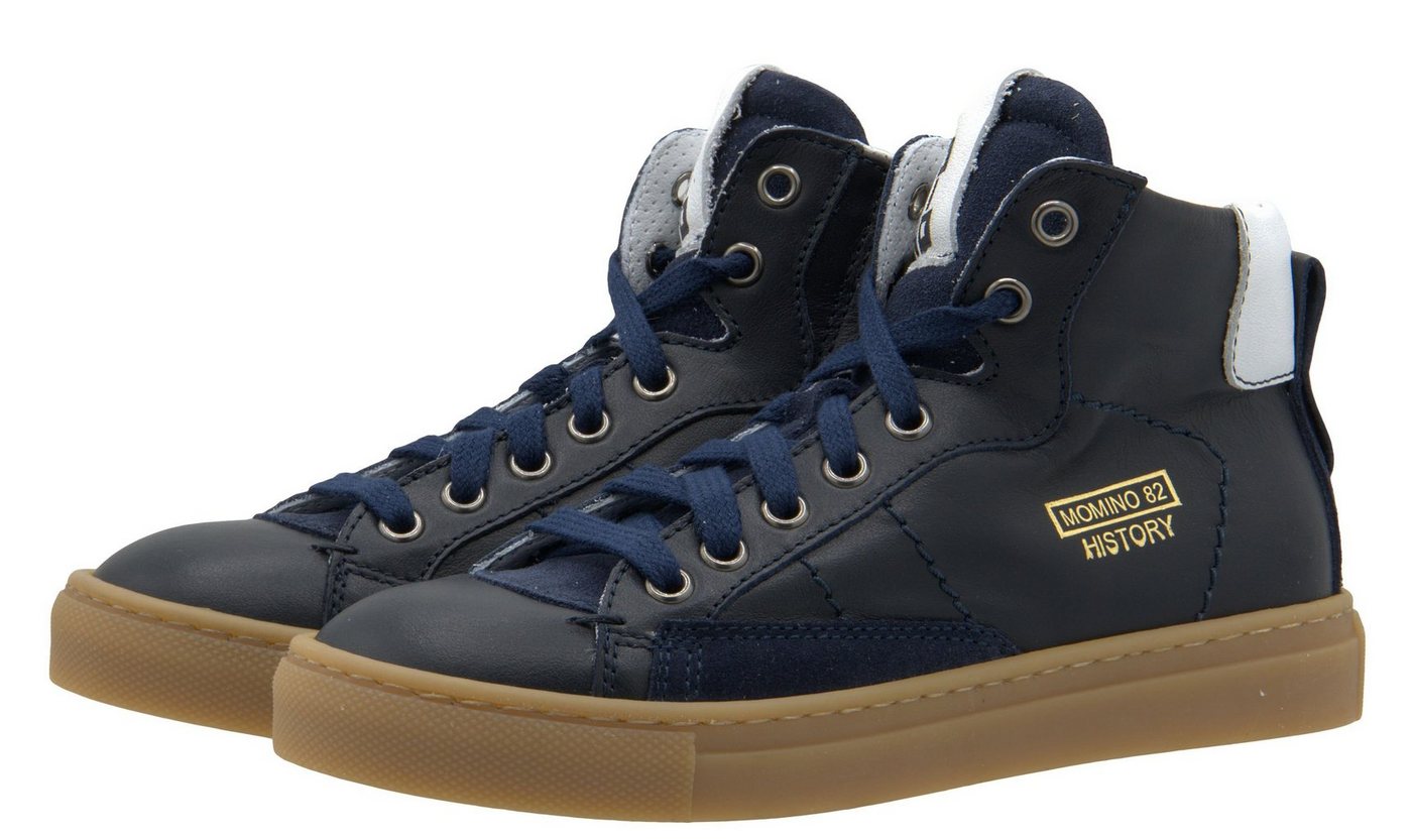 Momino Momino Sneaker Junge 2124 high top Leder blau Sneaker Momino Momino Sneaker Junge 2124 high top Leder blau Sneaker von Momino