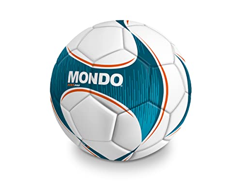 Mondo Toys – Nähfußball Five PRO – Größe 4-380 g – Farbe weiß/hellblau -23009 von Mondo