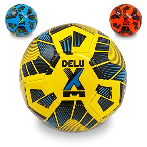 Mondo Toys 13456 Deluxe Fußball – Offizielles Produkt, Größe 5-300 g, 3 Farben Gelb/Blau/Orange von Mondo