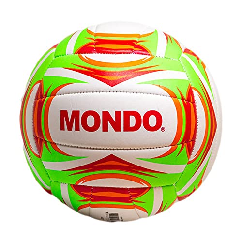 Mondo Toys Volleyball Beach Volley Green - Größe 5 Indoor Outdoor Strand PVC Sponge Soft Touch Weiß Rot Grün - 23013 von Mondo