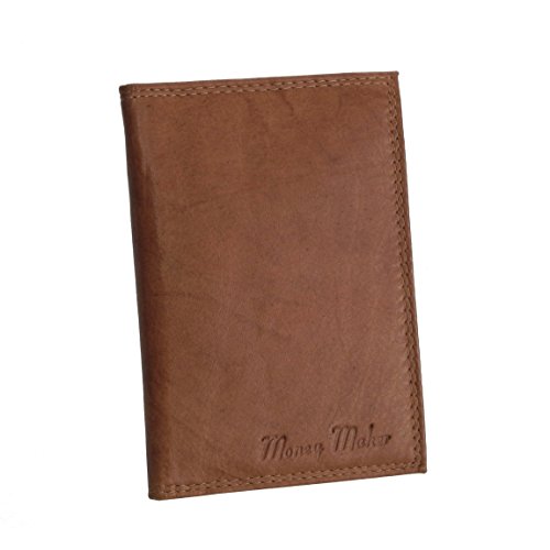 Money Maker - Wild Things Only - Leder Dokumentenmappe Ausweismappe Kreditkartenmappe Führerscheinhülle in versch. Farben - präsentiert von ZMOKA® (Tan) von Money Maker