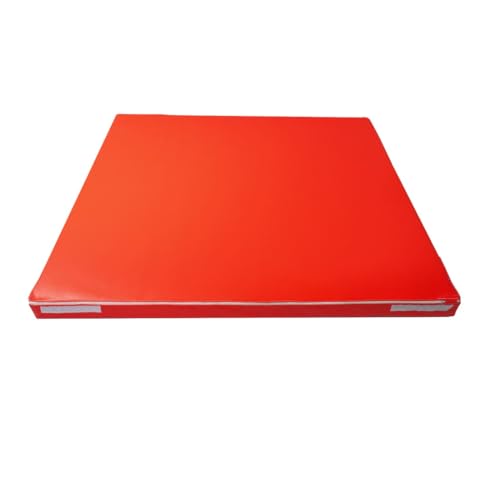 Leeyou Gymnastikmatte 100x100cm - Rot, 5cm Dicke von Monkey Gym