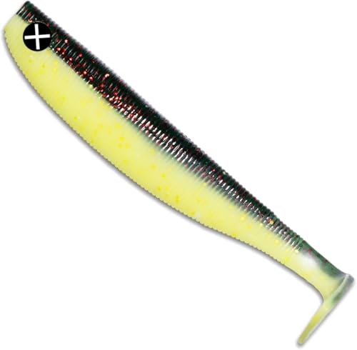 Monkey Lures Fat Lui - 9 cm, 11 cm, 14 cm, 18 cm, 23 cm - Big L Köder, Gummifisch, Angelköder, Softbait, Hechtköder, Kunstköder Angeln, Gummiköder (Chili Cheese - stark UV aktiv, 11 cm) von Monkey Lures