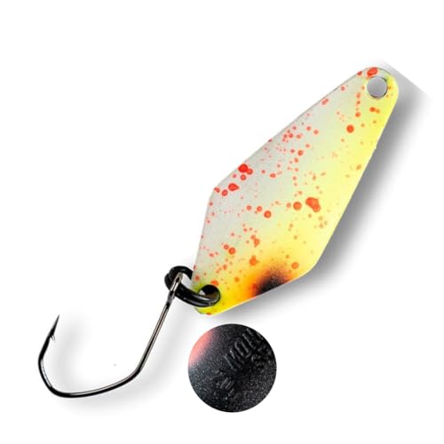 Monkey Lures Monkey Spoon EL Nacho 2,0g - Forellenspoon, Monkey Lures Farbe:Chainsaw Cheesecake von Monkey Lures