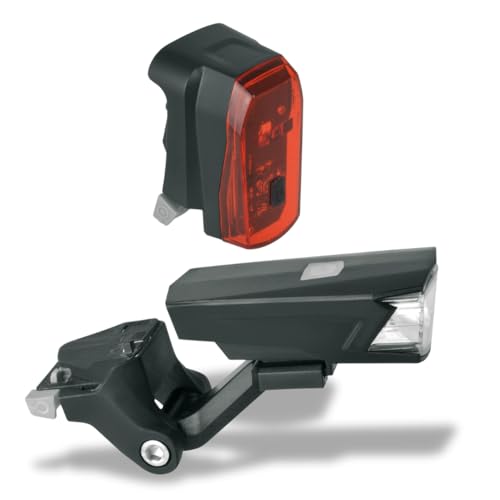 MonkeyLink PHENON Nuuk 30 Set Recharge LED-Beleuchtungsset, Fahrradzubehör, magnetische Halterung, praktische elektronische Schalter, 3/6 Std. Leuchtdauer, inkl. USB-Kabel, StVZO-Zulassung, Schwarz MonkeyLink PHENON Nuuk 30 Set Recharge LED-Beleuchtungsset, Fahrradzubehör, magnetische Halterung, praktische elektronische Schalter, 3/6 Std. Leuchtdauer, inkl. USB-Kabel, StVZO-Zulassung, Schwarz von MonkeyLink