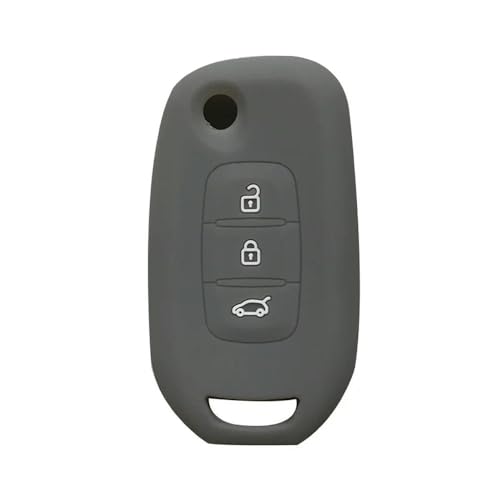 Monocitic - Autoschlüsselhülle Silikon-Schlüsseletui Fernbedienungshülle - passt für Renault Sandero Captur Clio 5 Logan 2 Kadjar Arkana 2019 2020 2021 von Monocitic