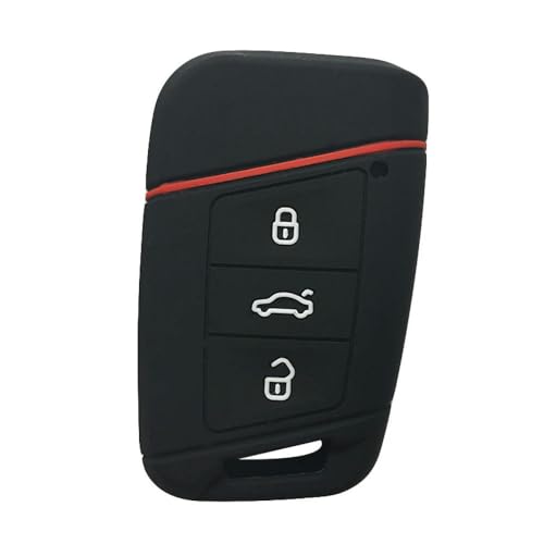 Monocitic - Autoschlüsselhülle Silikon-Schlüsseletui Fernbedienungshülle - passt für VW Passat B8 A7 L passt für Skoda Superb Magotan von Monocitic