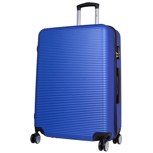Monopol Reise-Koffer groß Hartschale Malaga 76 cm 99 Liter 4 Räder Zahlenschloss blau von Monopol