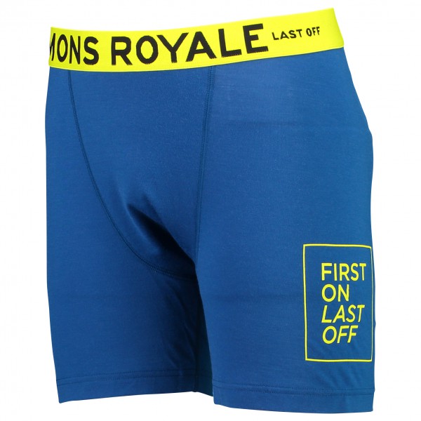 Mons Royale - Hold 'em Boxer - Merinounterwäsche Gr L;M;S;XL;XXL blau;grau;schwarz von Mons Royale