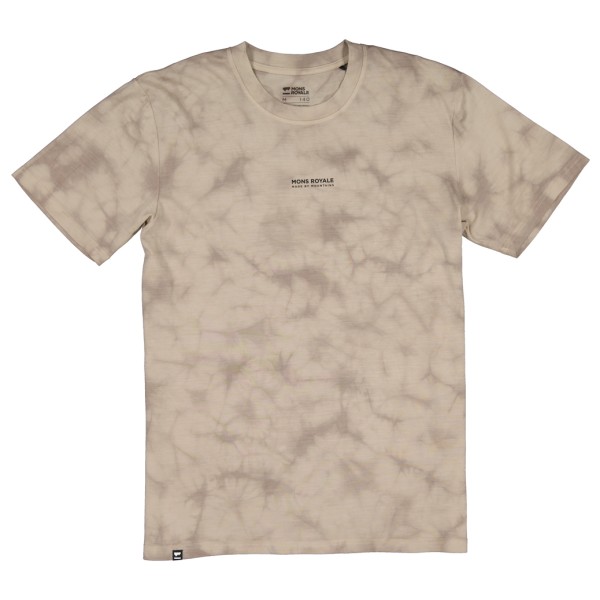 Mons Royale - Icon T-Shirt Garment Dyed - Merinounterwäsche Gr L beige von Mons Royale