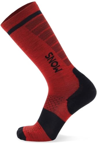 Mons Royale PRO LITE Merino Socken 2023 Retro red, 35-38 von Mons Royale