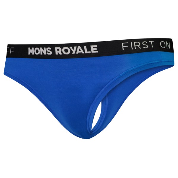Mons Royale - Women's Merino Thong - Merinounterwäsche Gr S blau von Mons Royale