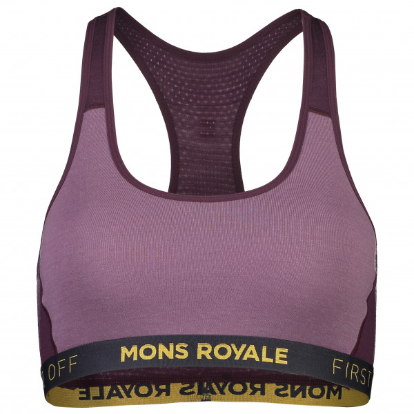 Mons Royale - Women's Sierra Sports Bra - Sport-BH Gr L;M;S;XS blau;rot;schwarz von Mons Royale
