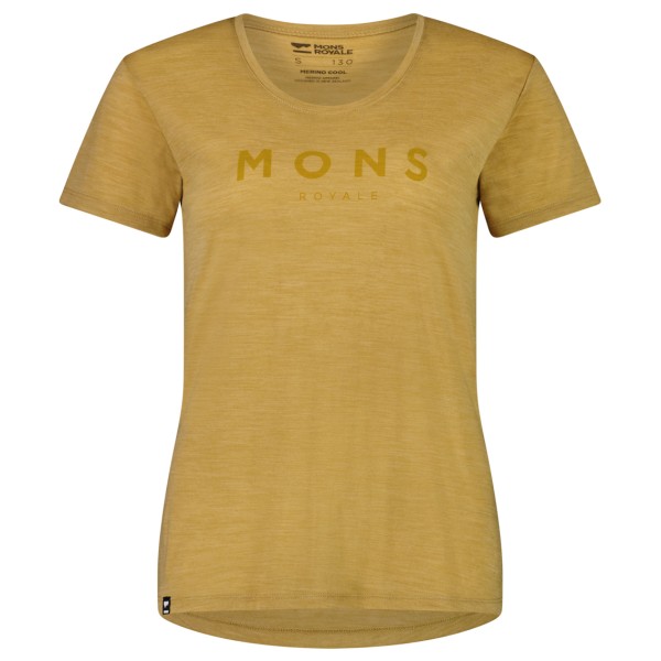 Mons Royale - Women's Zephyr Merino Cool Tee - Merinoshirt Gr XL beige von Mons Royale