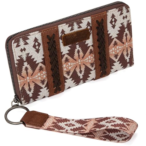 Montana West Wrangler Wristlet Western Wallet Boho Aztec Kreditkartenetui für Damen, 2203 Light Coffee, Large, Minimalistisch Montana West Wrangler Wristlet Western Wallet Boho Aztec Kreditkartenetui für Damen, 2203 Light Coffee, Large, Minimalistisch von Montana West
