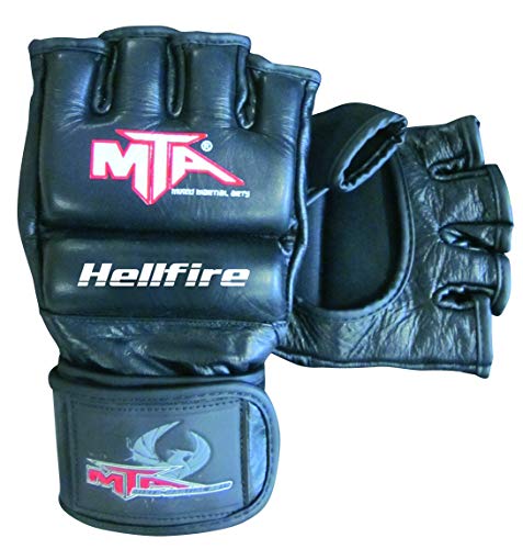 Montana Hellfire Leder Handschuhe MMA Unisex, Erwachsene, Schwarz Montana Hellfire Leder Handschuhe MMA Unisex, Erwachsene, Schwarz von Montana