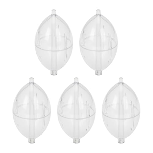 5 x transparente Posen zum Angeln, ovale Blasen-Schwimmer, Bojen, Slip-Bobber, Schläge von Montesy