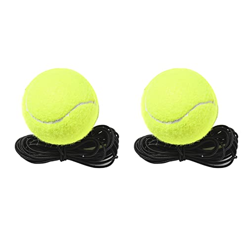 Montesy Tennisball aus elastischem Seil, tragbar, mit Schnur, Einzelübung, 2 Stück von Montesy