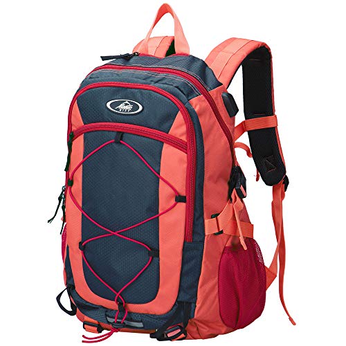 Monzana MONAZNA Rucksack 35L 700g leicht reißfest 100% wasserdichte Hülle USB-Port Outdoor Trekking Daypack Freizeitrucksack Wanderrucksack Reiserucksack von Monzana