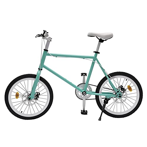 20 Zoll Freestyle Fahrrad aus Kohlenstoffstahl mit Scheibenbremsen, Tretfahrrad Fahrrad mit Getränkehalter, Verstellbare Sitzhöhe City Fahrräder für Jungen Mädchen (Höhe130-155cm) (Grün) von MooBeey
