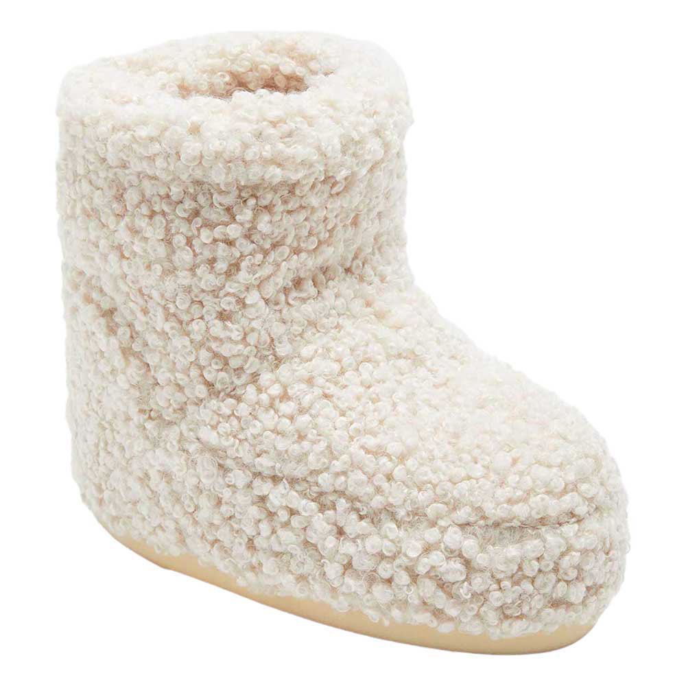 Moon Boot Icon Low Faux Curly Snow Boots Beige EU 42-44 Frau von Moon Boot